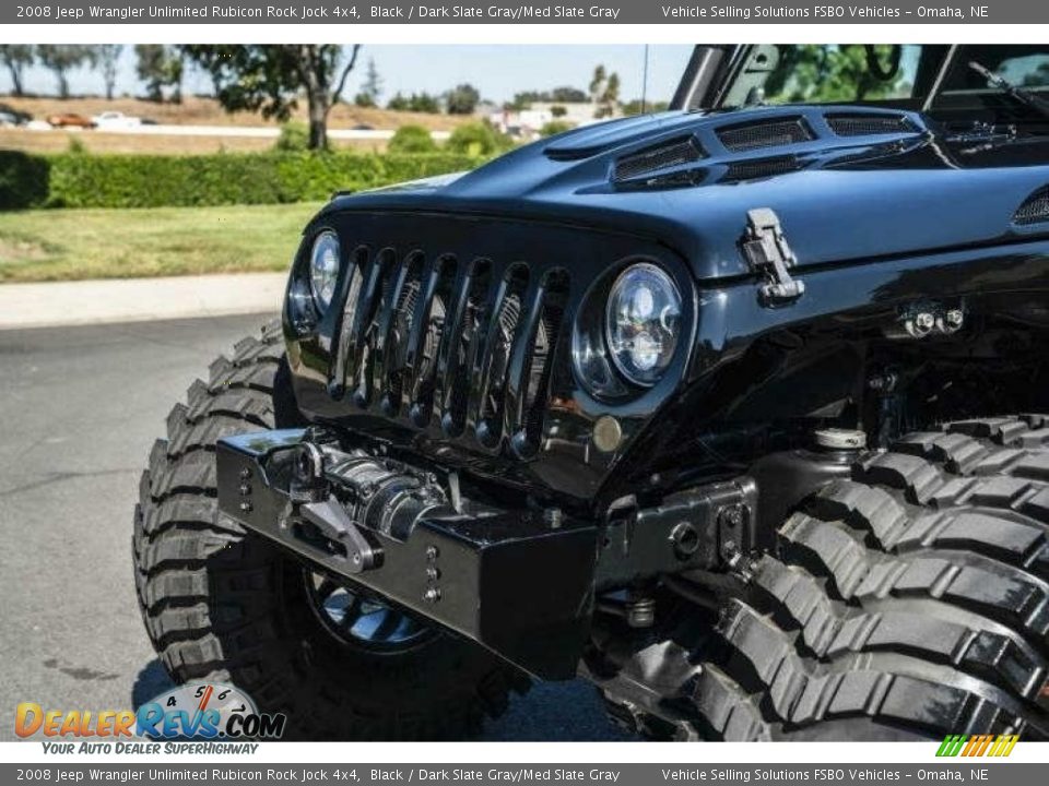 Black 2008 Jeep Wrangler Unlimited Rubicon Rock Jock 4x4 Photo #4