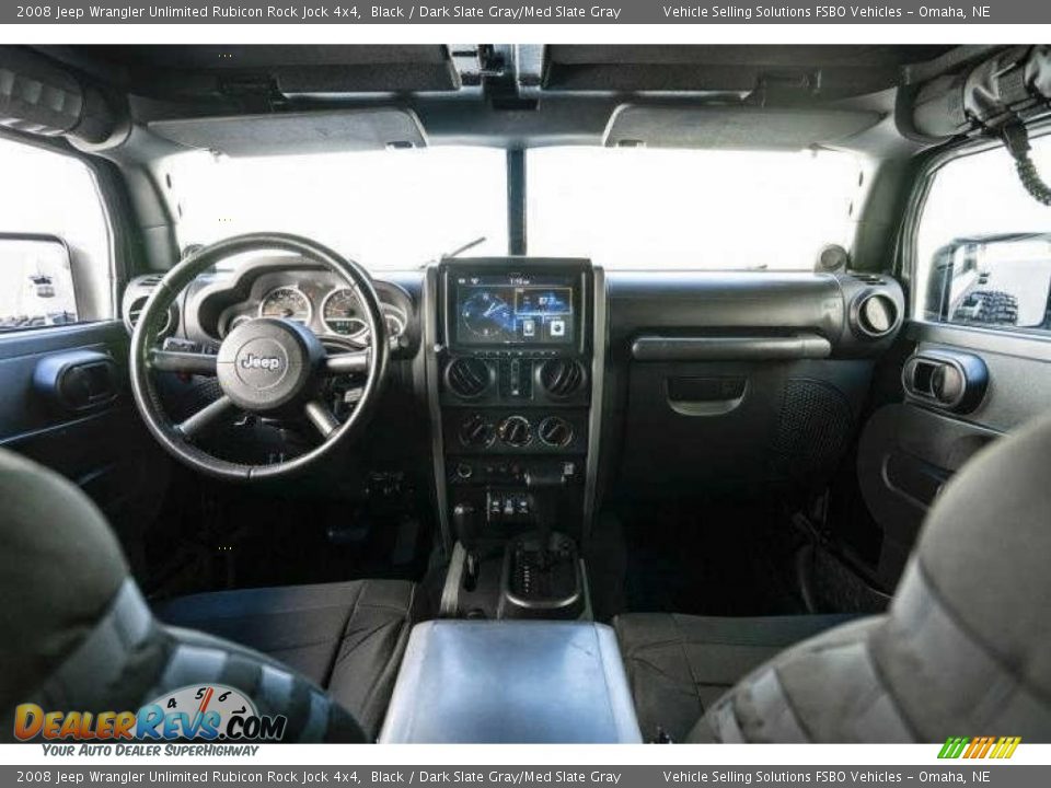 Dark Slate Gray/Med Slate Gray Interior - 2008 Jeep Wrangler Unlimited Rubicon Rock Jock 4x4 Photo #6