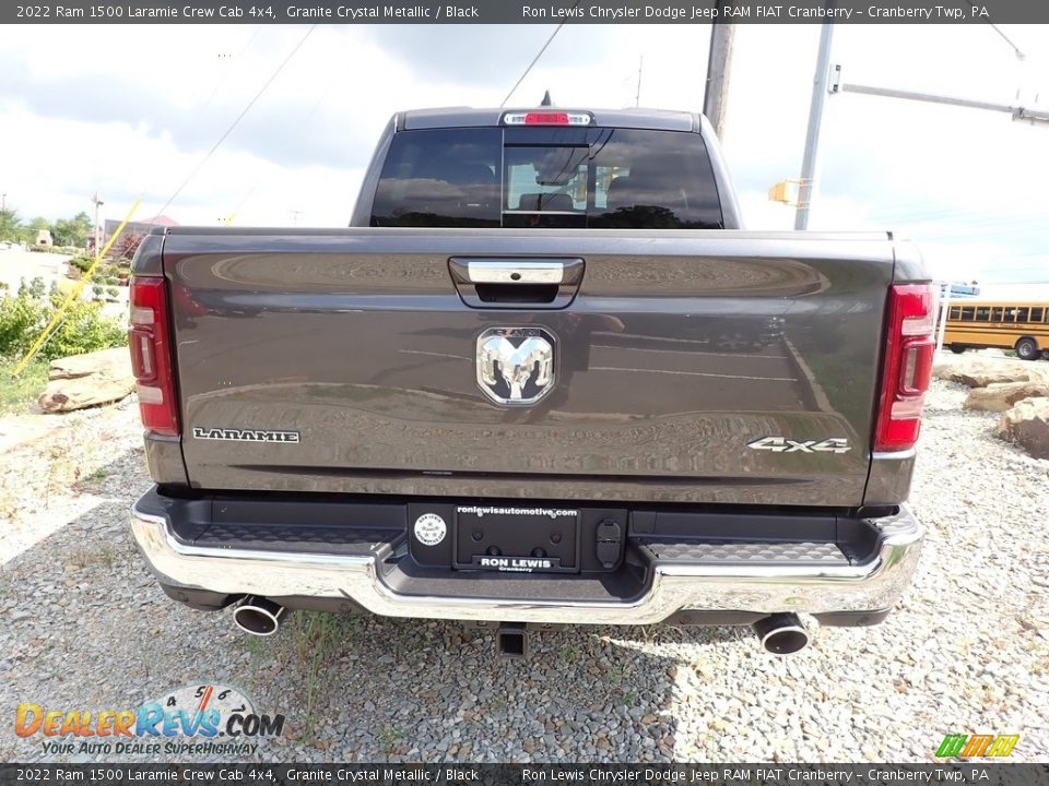 2022 Ram 1500 Laramie Crew Cab 4x4 Granite Crystal Metallic / Black Photo #4