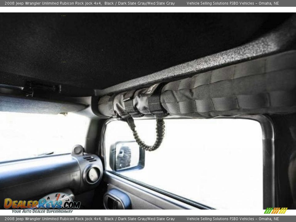 2008 Jeep Wrangler Unlimited Rubicon Rock Jock 4x4 Black / Dark Slate Gray/Med Slate Gray Photo #11
