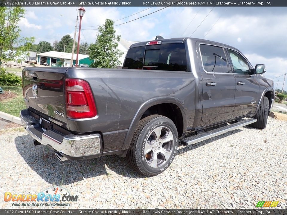 2022 Ram 1500 Laramie Crew Cab 4x4 Granite Crystal Metallic / Black Photo #6