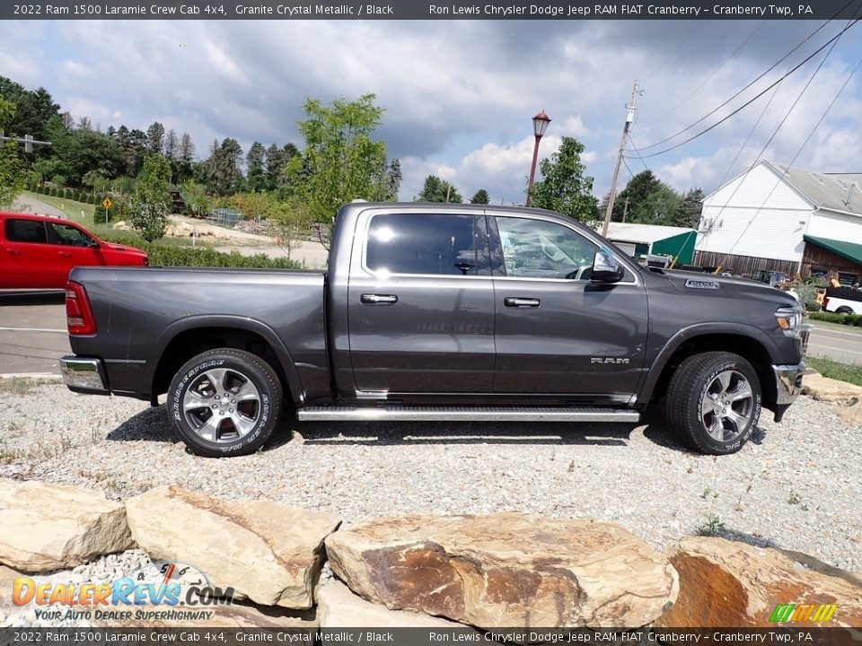 2022 Ram 1500 Laramie Crew Cab 4x4 Granite Crystal Metallic / Black Photo #7