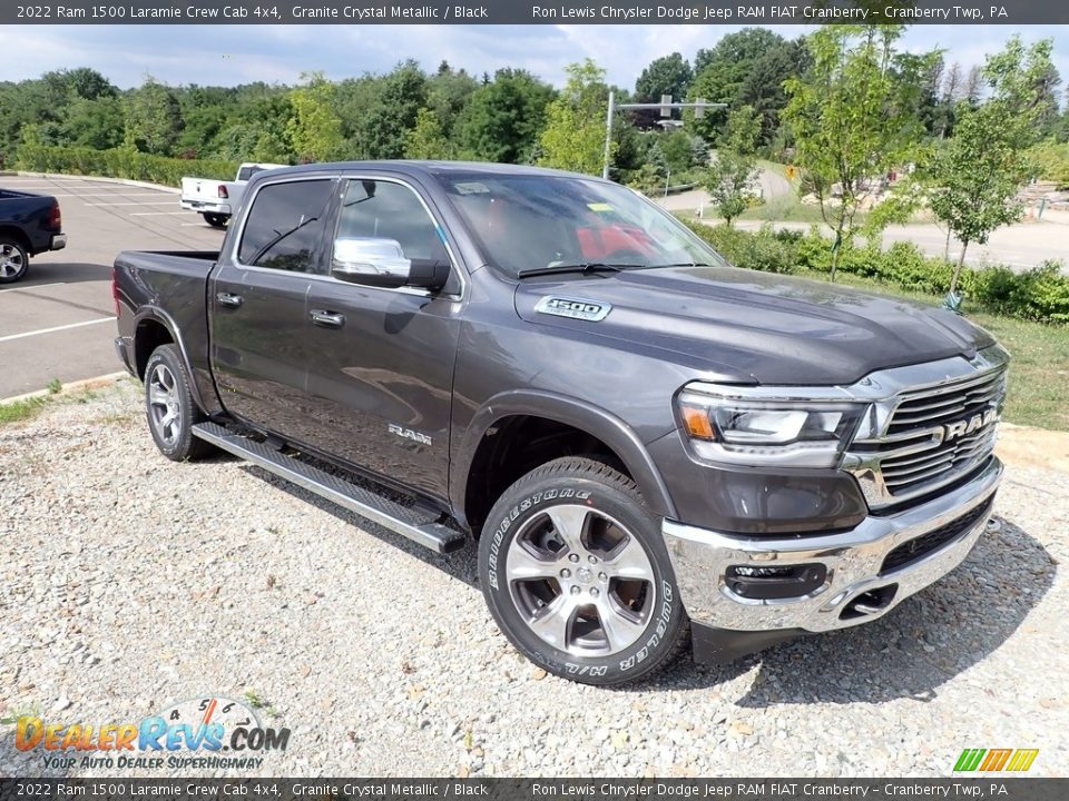 2022 Ram 1500 Laramie Crew Cab 4x4 Granite Crystal Metallic / Black Photo #8