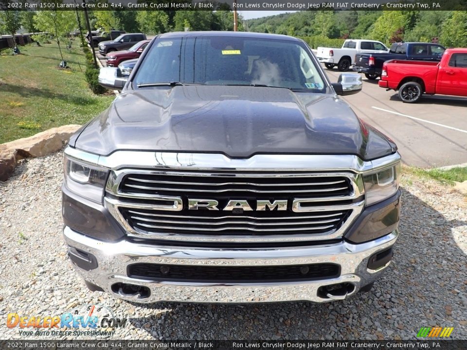 2022 Ram 1500 Laramie Crew Cab 4x4 Granite Crystal Metallic / Black Photo #9