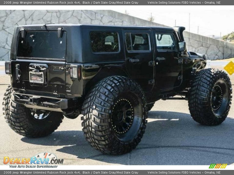 Black 2008 Jeep Wrangler Unlimited Rubicon Rock Jock 4x4 Photo #18