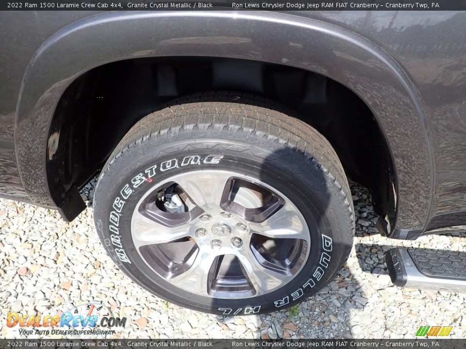2022 Ram 1500 Laramie Crew Cab 4x4 Granite Crystal Metallic / Black Photo #10