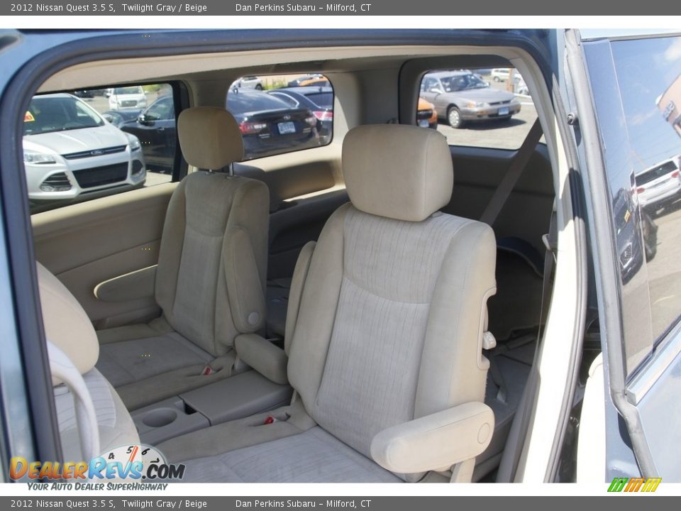 2012 Nissan Quest 3.5 S Twilight Gray / Beige Photo #11
