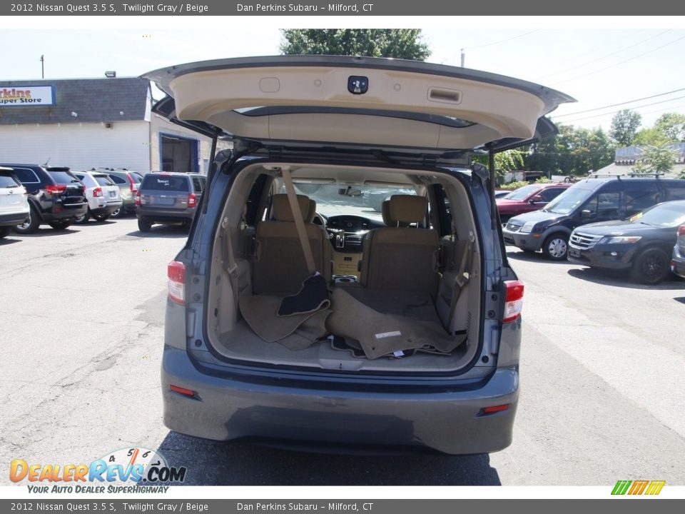 2012 Nissan Quest 3.5 S Twilight Gray / Beige Photo #12