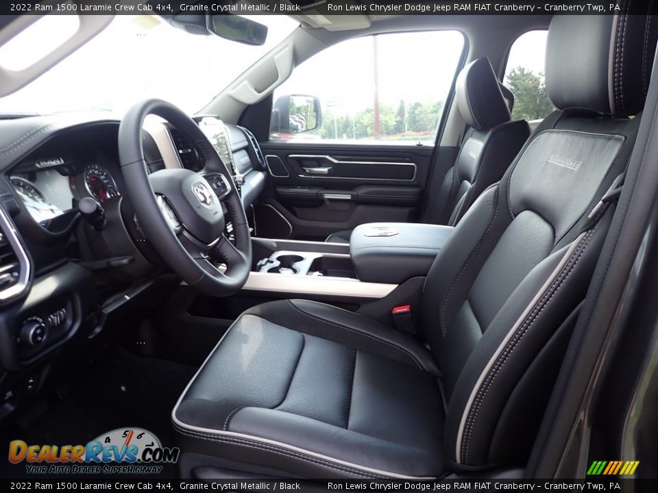 2022 Ram 1500 Laramie Crew Cab 4x4 Granite Crystal Metallic / Black Photo #15