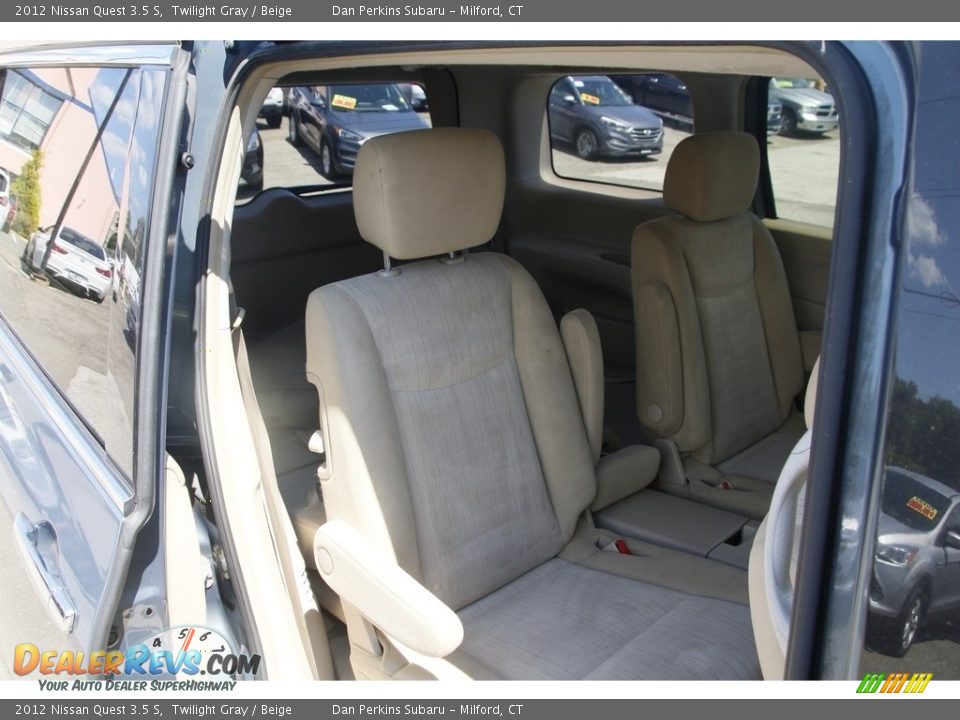 2012 Nissan Quest 3.5 S Twilight Gray / Beige Photo #13