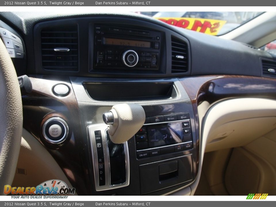 2012 Nissan Quest 3.5 S Twilight Gray / Beige Photo #17