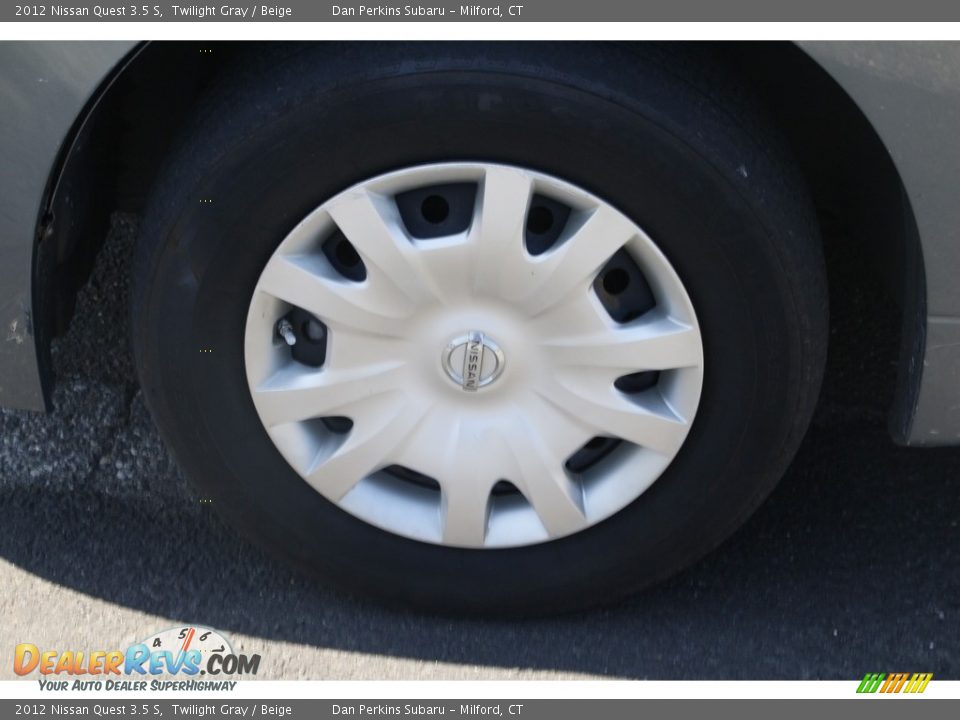 2012 Nissan Quest 3.5 S Twilight Gray / Beige Photo #18