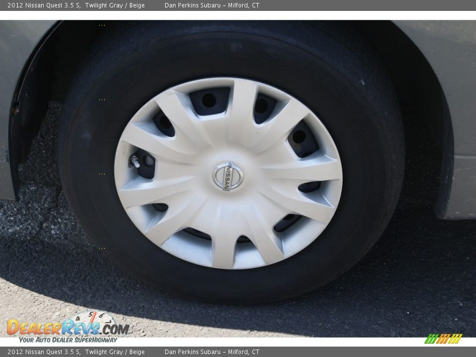 2012 Nissan Quest 3.5 S Twilight Gray / Beige Photo #19