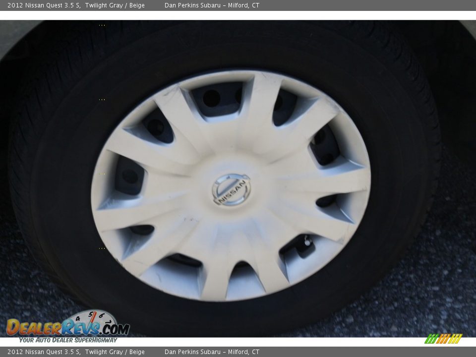 2012 Nissan Quest 3.5 S Twilight Gray / Beige Photo #20