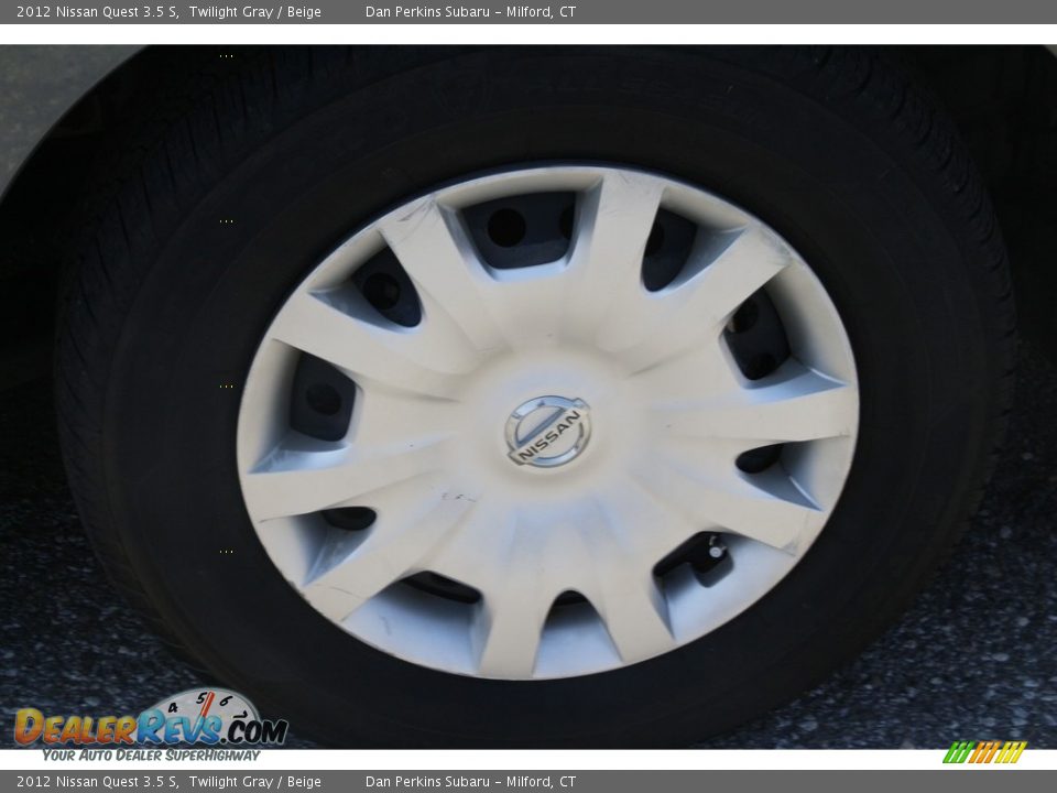 2012 Nissan Quest 3.5 S Twilight Gray / Beige Photo #21
