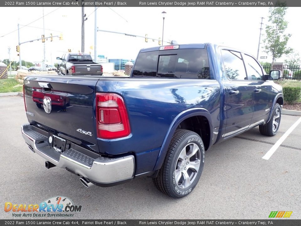 2022 Ram 1500 Laramie Crew Cab 4x4 Patriot Blue Pearl / Black Photo #6