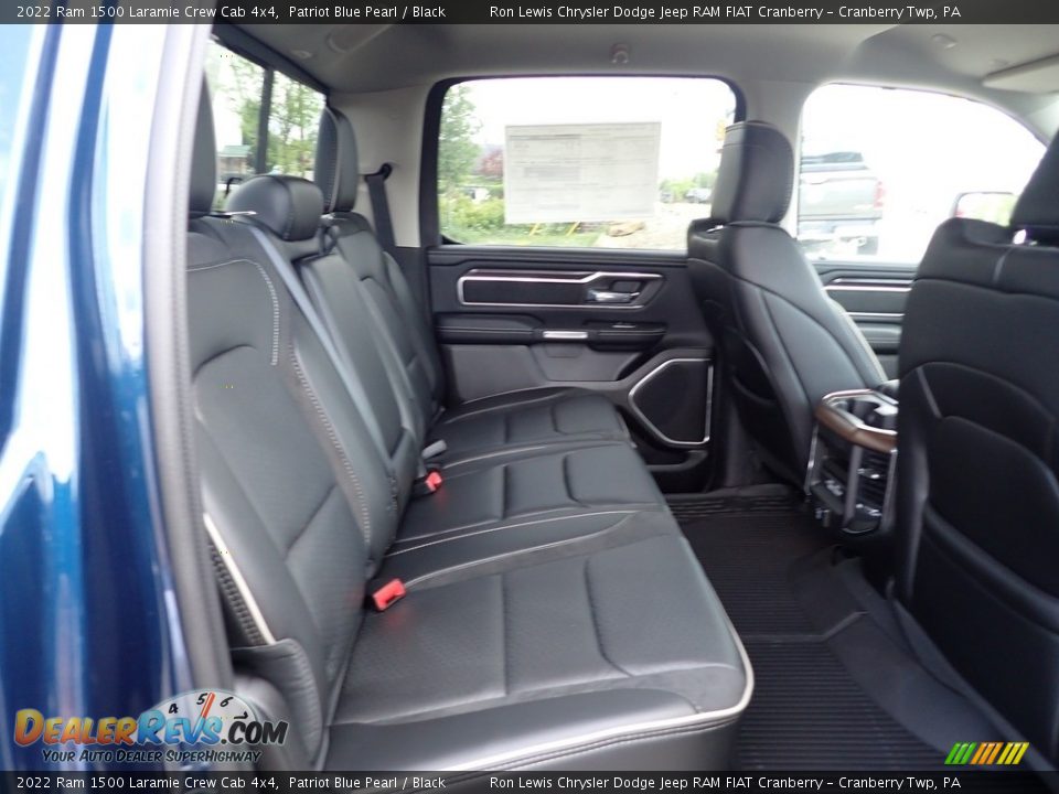 Rear Seat of 2022 Ram 1500 Laramie Crew Cab 4x4 Photo #12