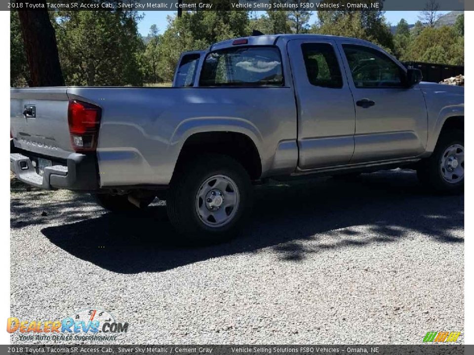 2018 Toyota Tacoma SR Access Cab Silver Sky Metallic / Cement Gray Photo #7