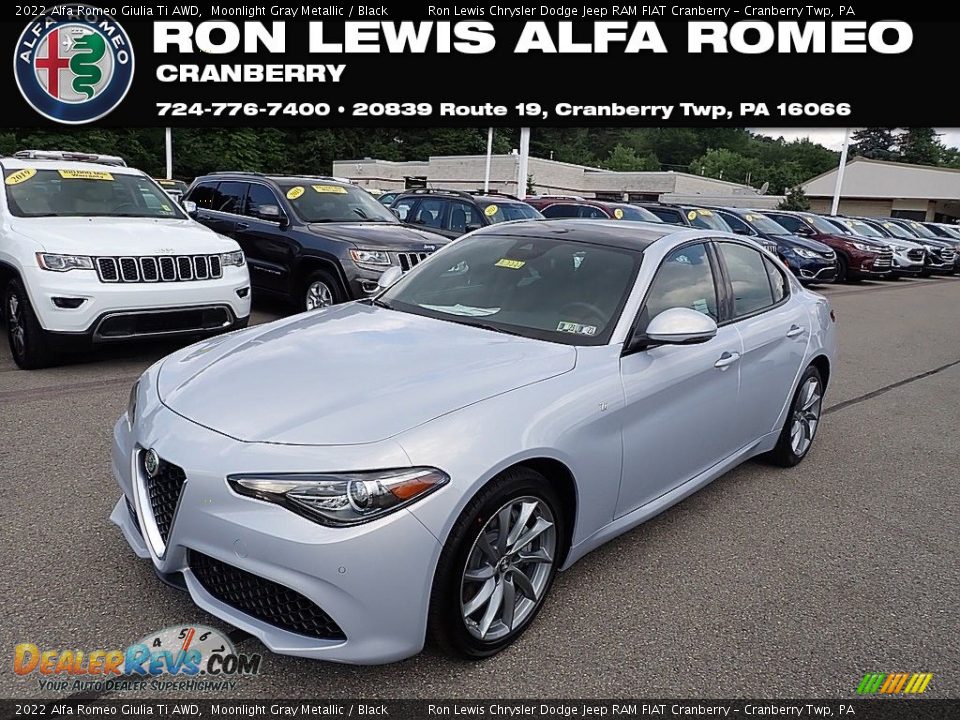 2022 Alfa Romeo Giulia Ti AWD Moonlight Gray Metallic / Black Photo #1