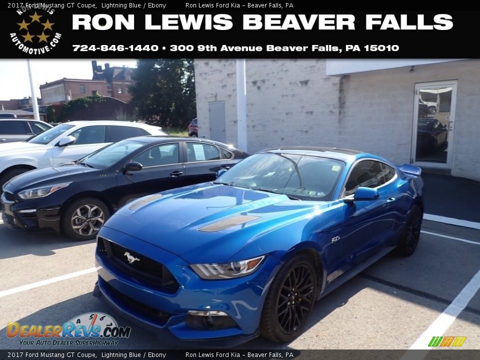 2017 Ford Mustang GT Coupe Lightning Blue / Ebony Photo #1