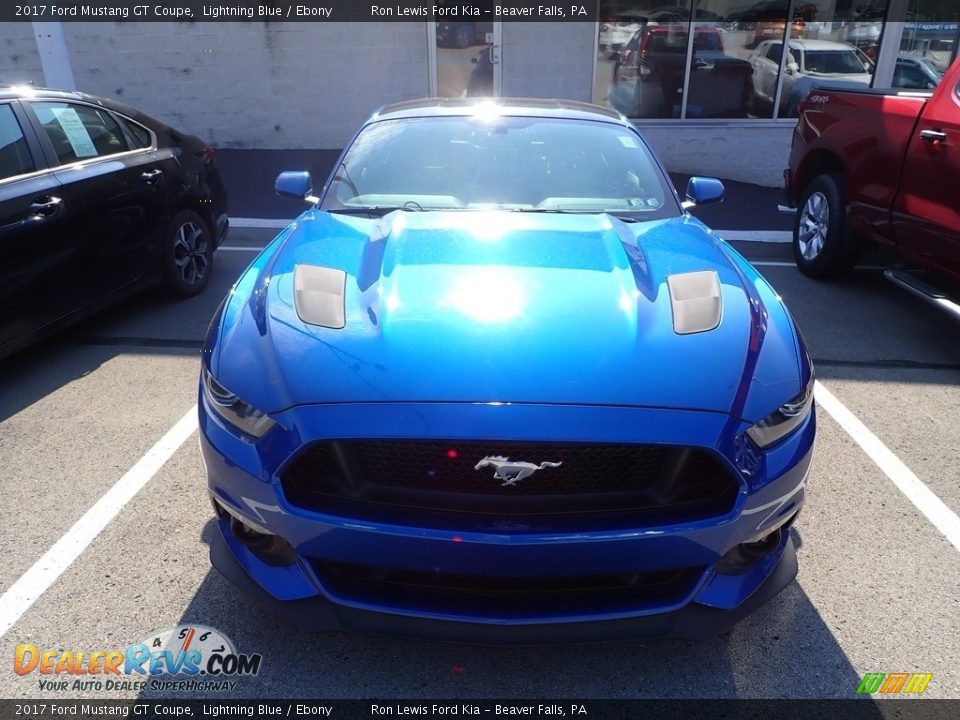 2017 Ford Mustang GT Coupe Lightning Blue / Ebony Photo #2