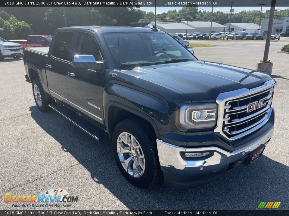 2018 GMC Sierra 1500 SLT Crew Cab 4WD Dark Slate Metallic / Dark Ash/Jet Black Photo #4