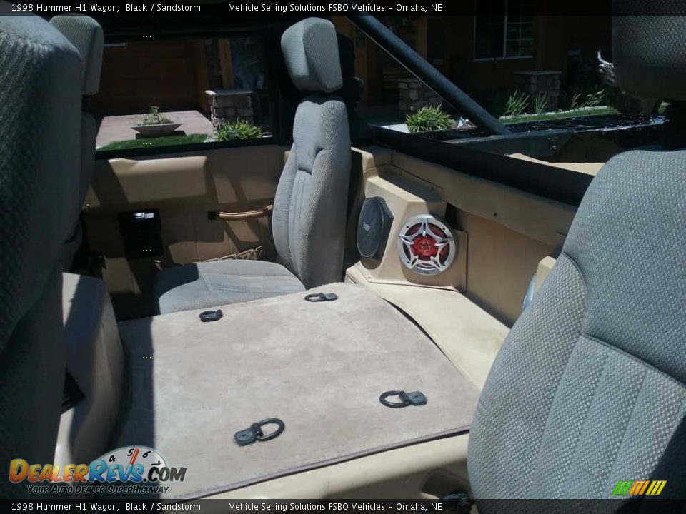 Rear Seat of 1998 Hummer H1 Wagon Photo #9