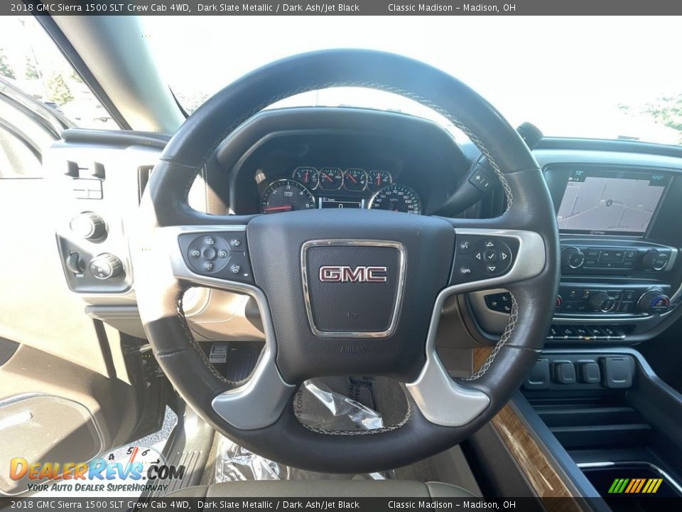 2018 GMC Sierra 1500 SLT Crew Cab 4WD Dark Slate Metallic / Dark Ash/Jet Black Photo #9