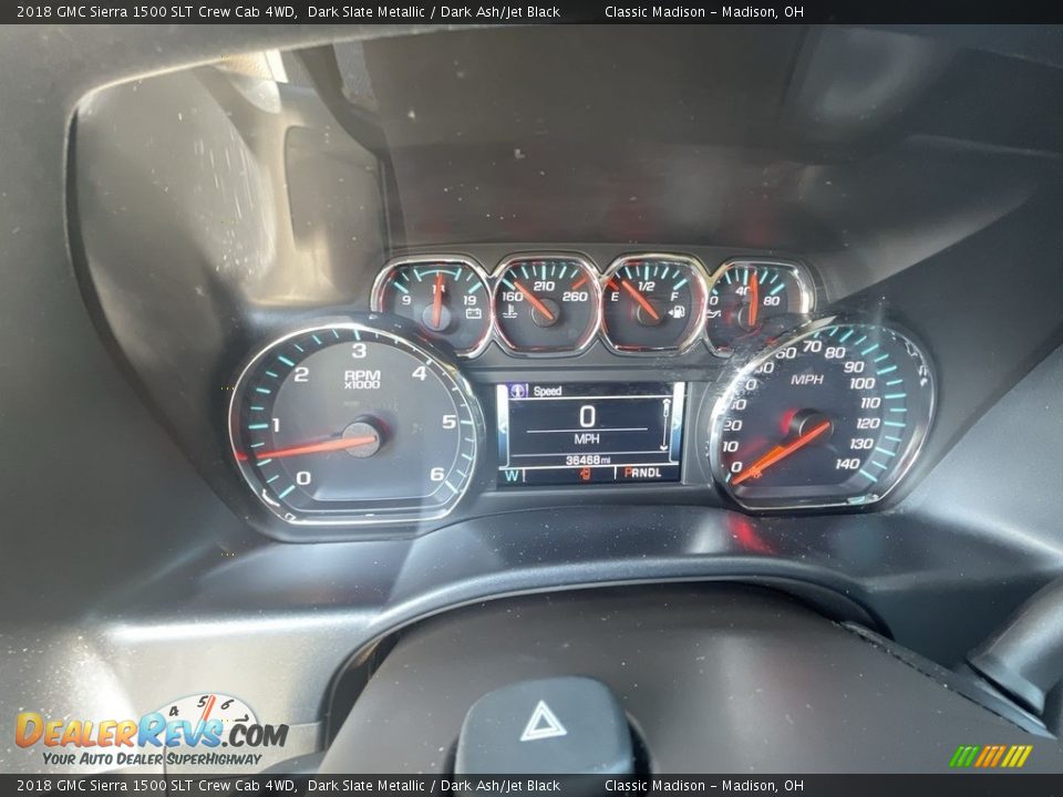 2018 GMC Sierra 1500 SLT Crew Cab 4WD Dark Slate Metallic / Dark Ash/Jet Black Photo #10