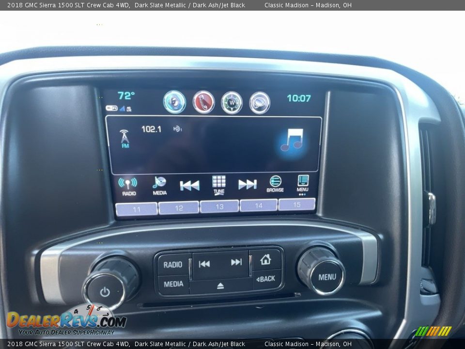 2018 GMC Sierra 1500 SLT Crew Cab 4WD Dark Slate Metallic / Dark Ash/Jet Black Photo #11