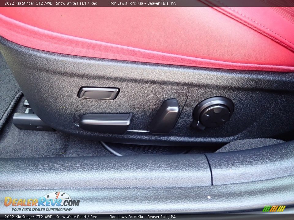 2022 Kia Stinger GT2 AWD Snow White Pearl / Red Photo #16
