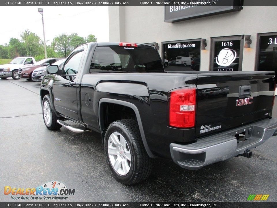 2014 GMC Sierra 1500 SLE Regular Cab Onyx Black / Jet Black/Dark Ash Photo #3