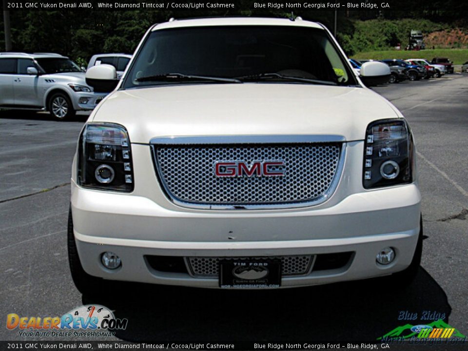 2011 GMC Yukon Denali AWD White Diamond Tintcoat / Cocoa/Light Cashmere Photo #8