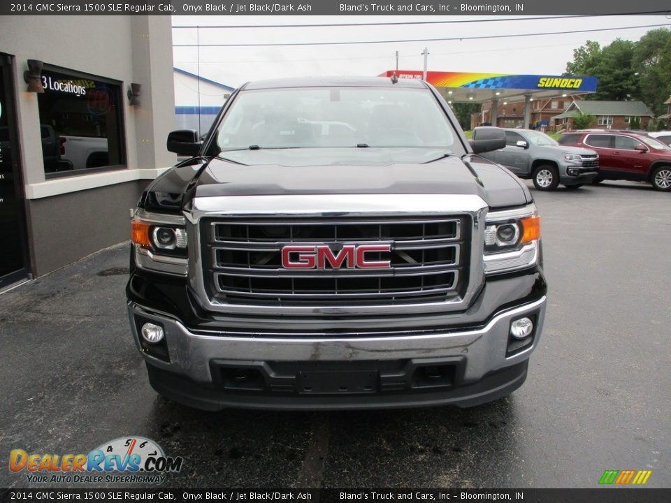 2014 GMC Sierra 1500 SLE Regular Cab Onyx Black / Jet Black/Dark Ash Photo #8