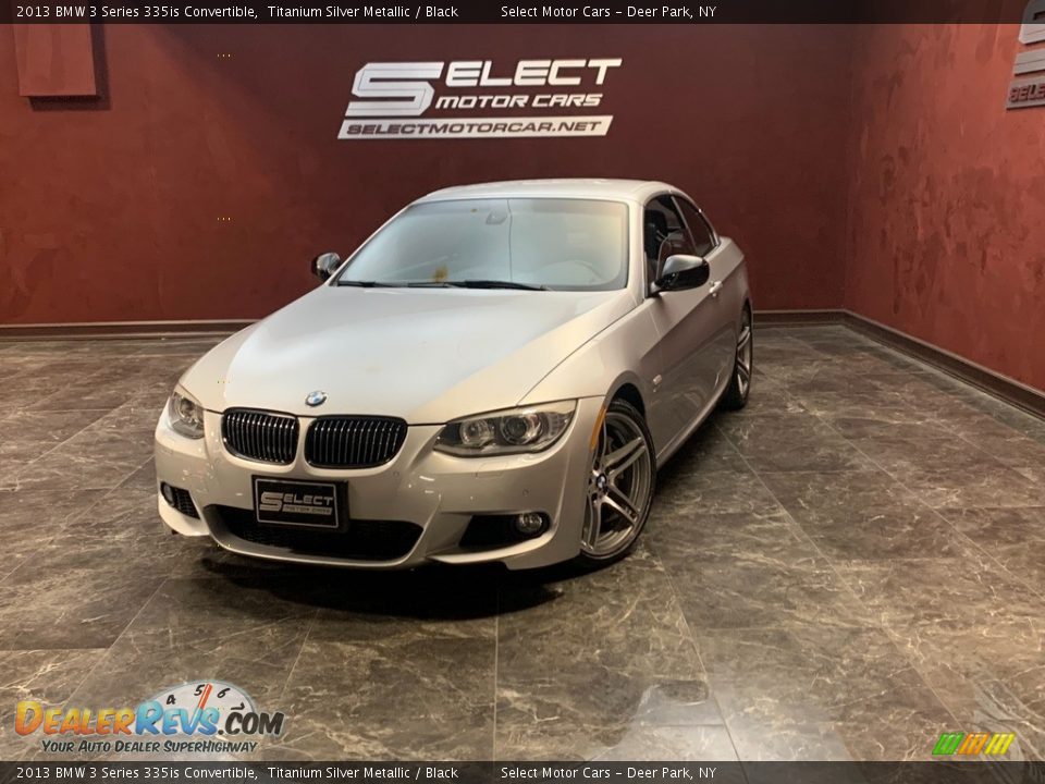 2013 BMW 3 Series 335is Convertible Titanium Silver Metallic / Black Photo #1