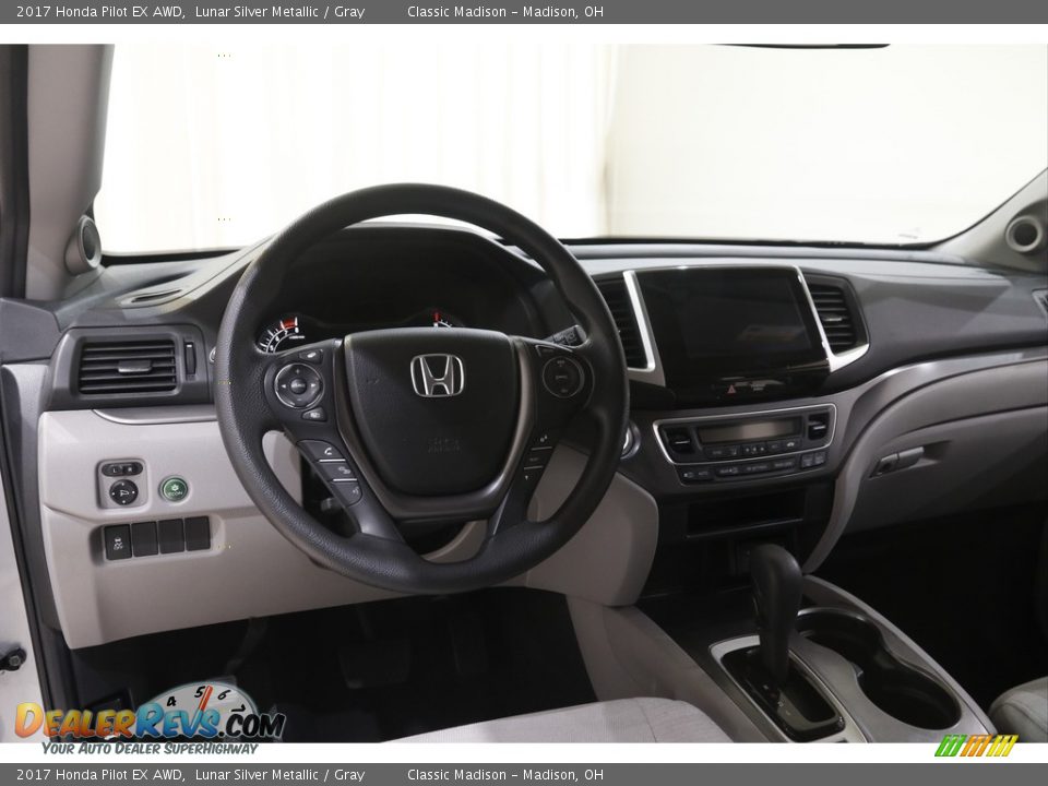 2017 Honda Pilot EX AWD Lunar Silver Metallic / Gray Photo #6