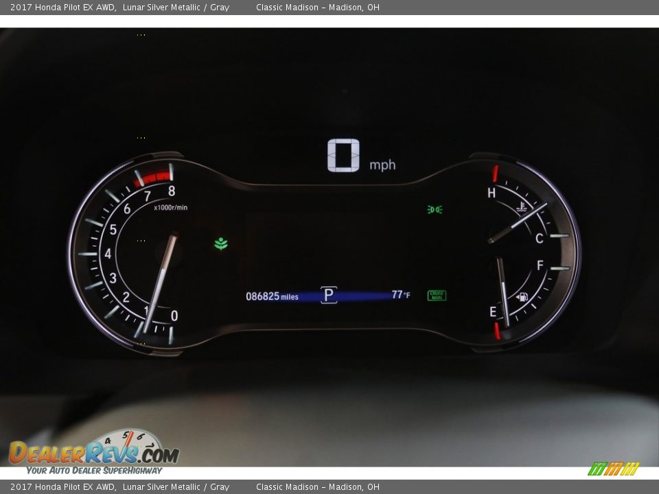 2017 Honda Pilot EX AWD Lunar Silver Metallic / Gray Photo #8