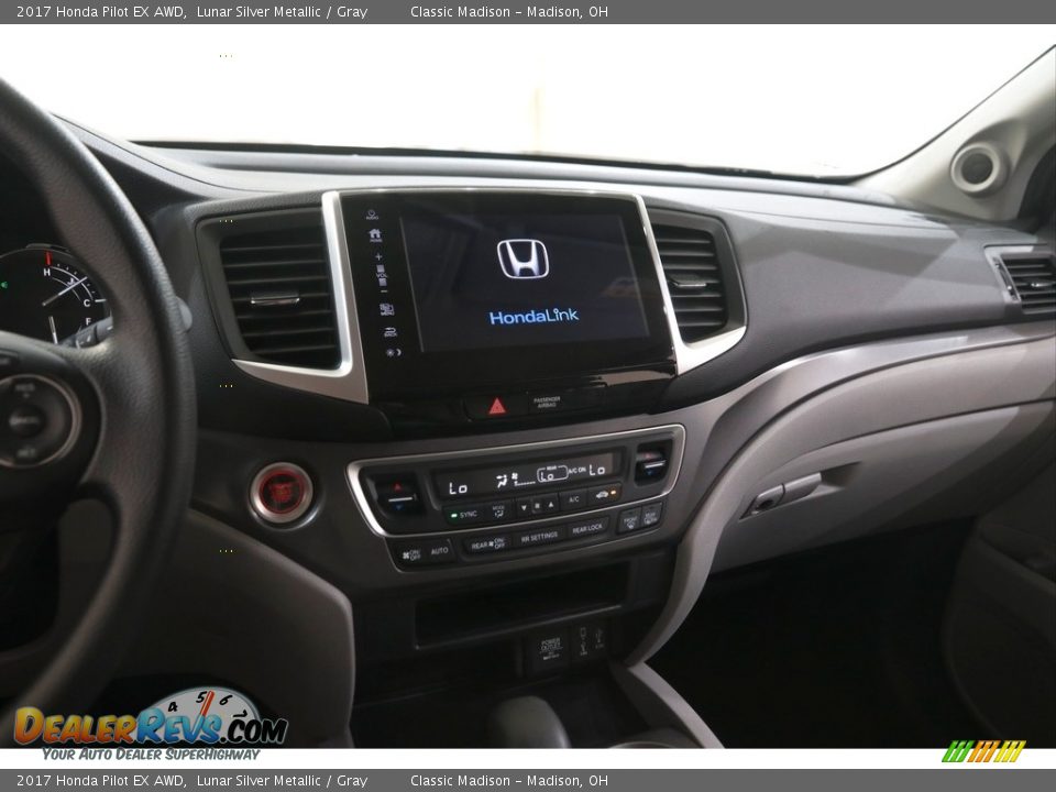 2017 Honda Pilot EX AWD Lunar Silver Metallic / Gray Photo #9