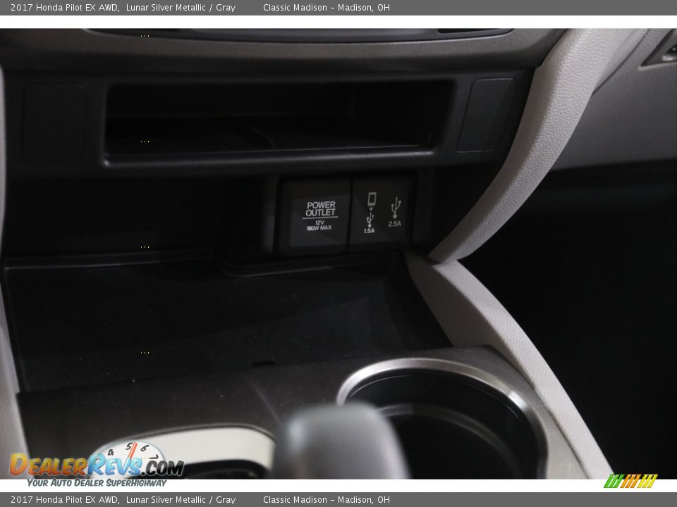 2017 Honda Pilot EX AWD Lunar Silver Metallic / Gray Photo #13