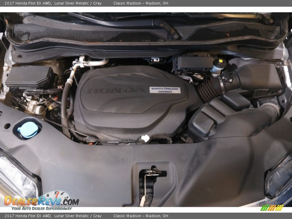 2017 Honda Pilot EX AWD Lunar Silver Metallic / Gray Photo #20