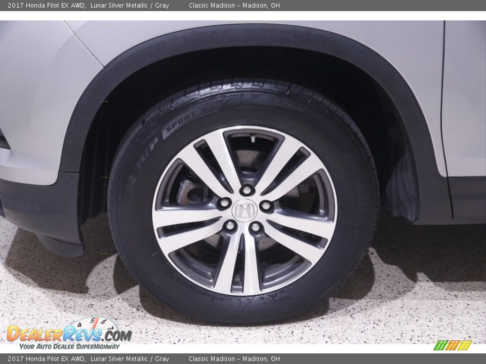2017 Honda Pilot EX AWD Lunar Silver Metallic / Gray Photo #21