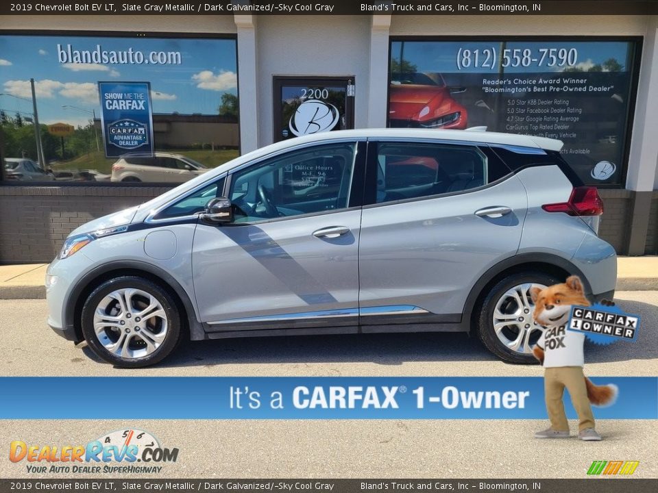 2019 Chevrolet Bolt EV LT Slate Gray Metallic / Dark Galvanized/­Sky Cool Gray Photo #1