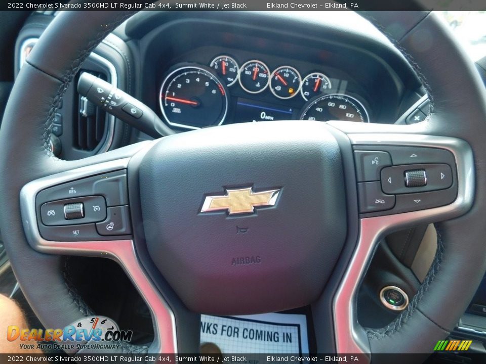 2022 Chevrolet Silverado 3500HD LT Regular Cab 4x4 Steering Wheel Photo #21
