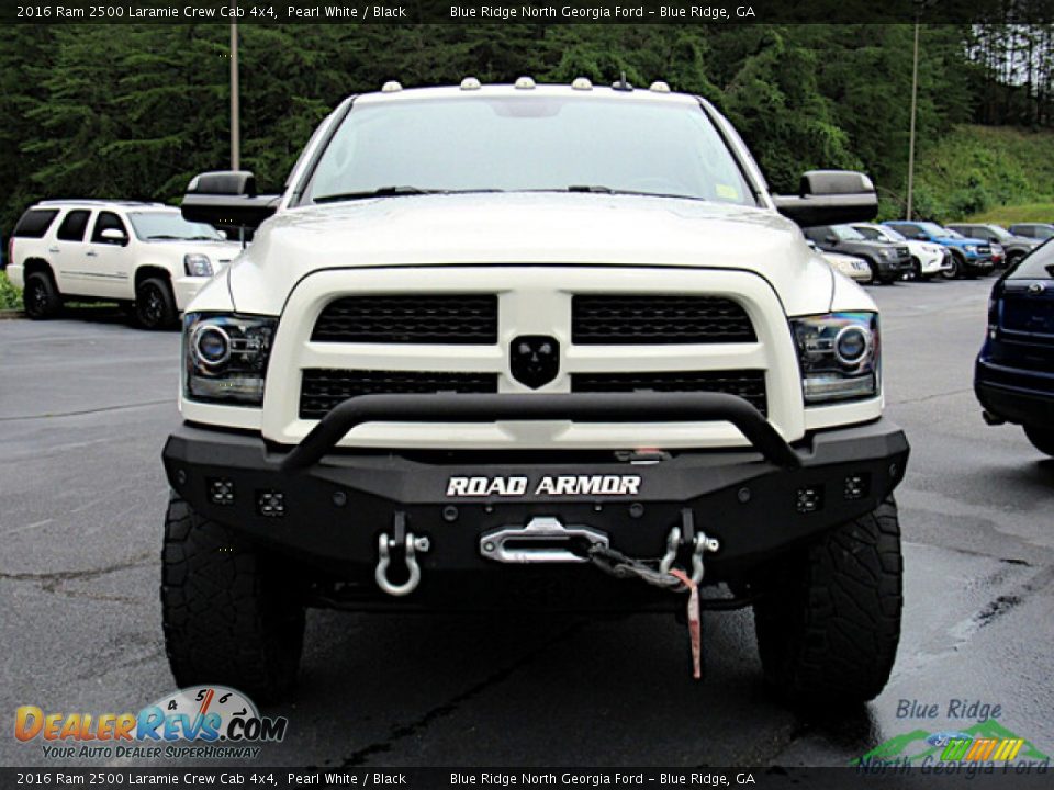 2016 Ram 2500 Laramie Crew Cab 4x4 Pearl White / Black Photo #8