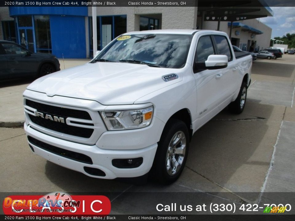 2020 Ram 1500 Big Horn Crew Cab 4x4 Bright White / Black Photo #1
