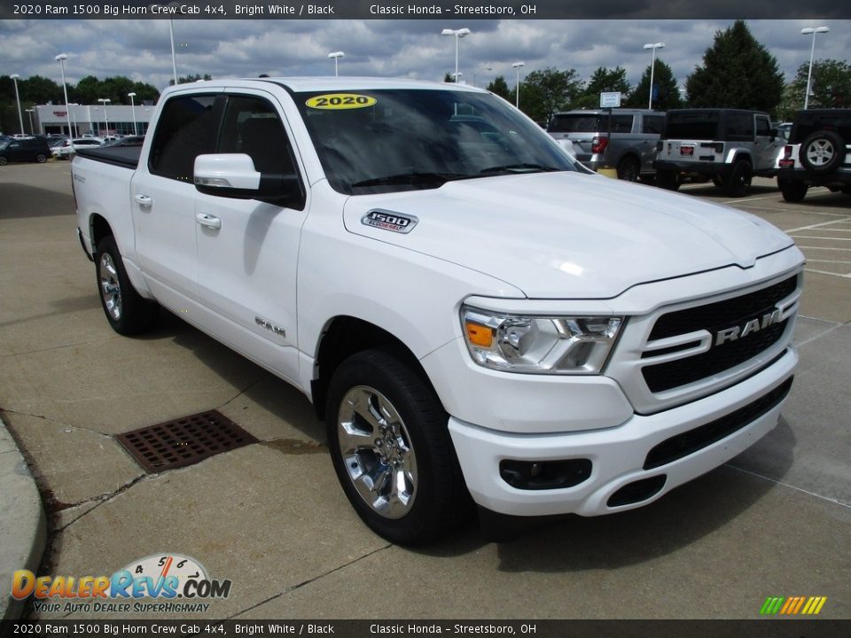 2020 Ram 1500 Big Horn Crew Cab 4x4 Bright White / Black Photo #3