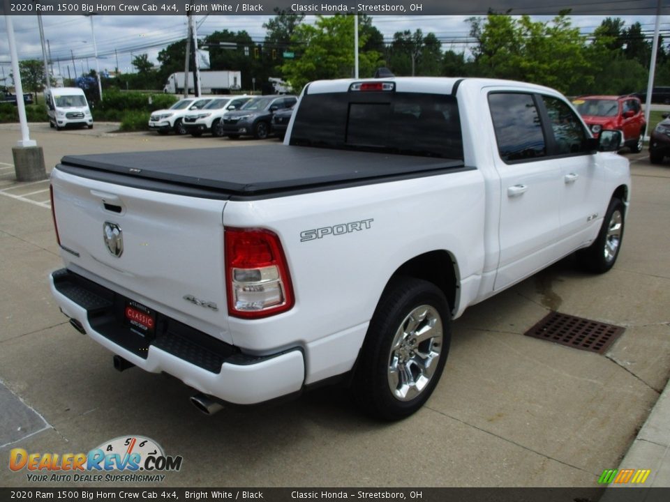 2020 Ram 1500 Big Horn Crew Cab 4x4 Bright White / Black Photo #7