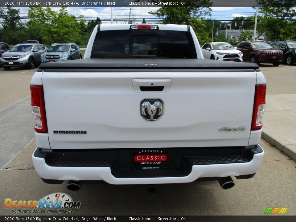 2020 Ram 1500 Big Horn Crew Cab 4x4 Bright White / Black Photo #8