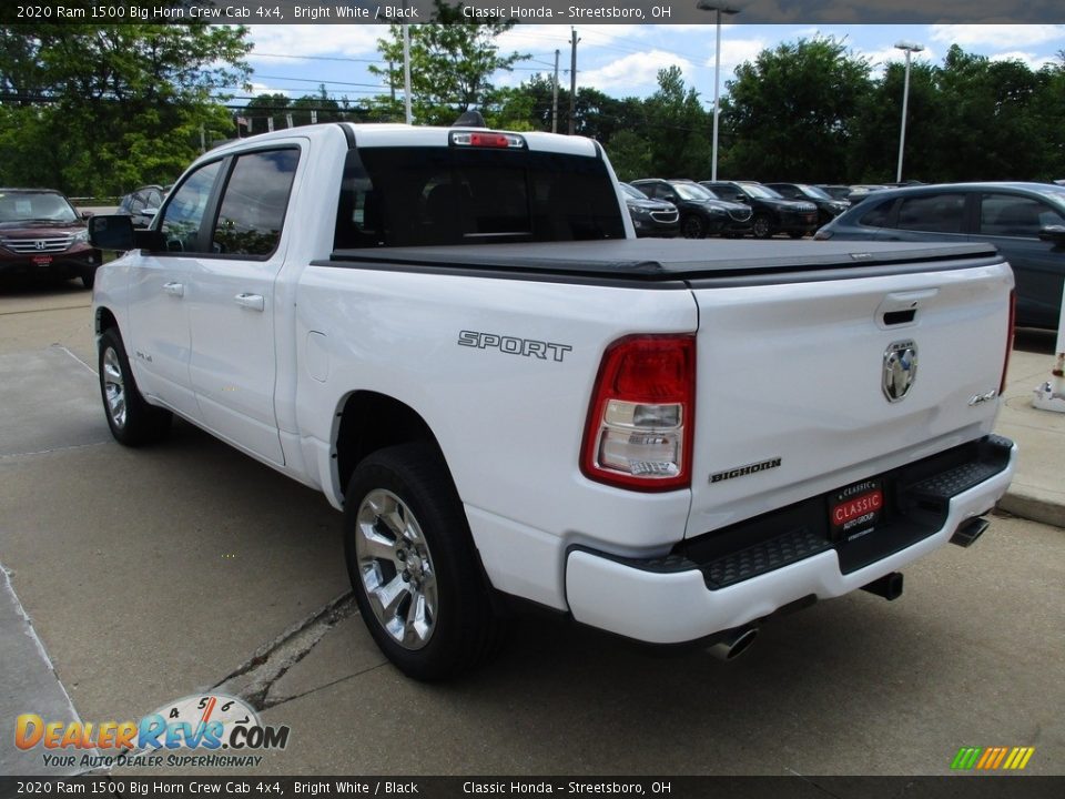 2020 Ram 1500 Big Horn Crew Cab 4x4 Bright White / Black Photo #9