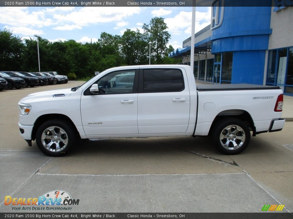 2020 Ram 1500 Big Horn Crew Cab 4x4 Bright White / Black Photo #10